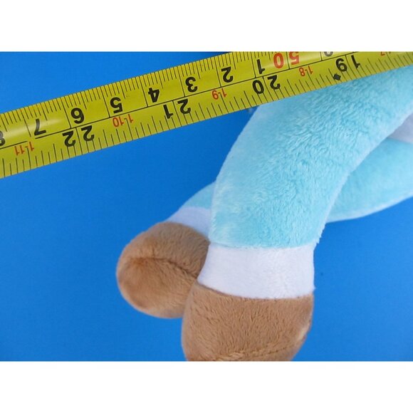 Macys Tippy Toe Blue Plush Reindeer Stuffed Animal Toy 22" Long - Picture 7 of 7